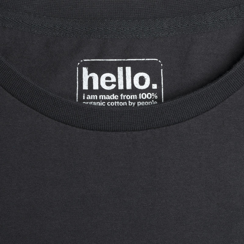 Silverstick Women Adventure Organic Cotton T Shirt Blank Charcoal Label