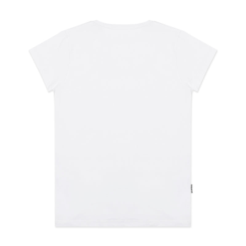 silverstick womens organic cotton swim free white t shirt back