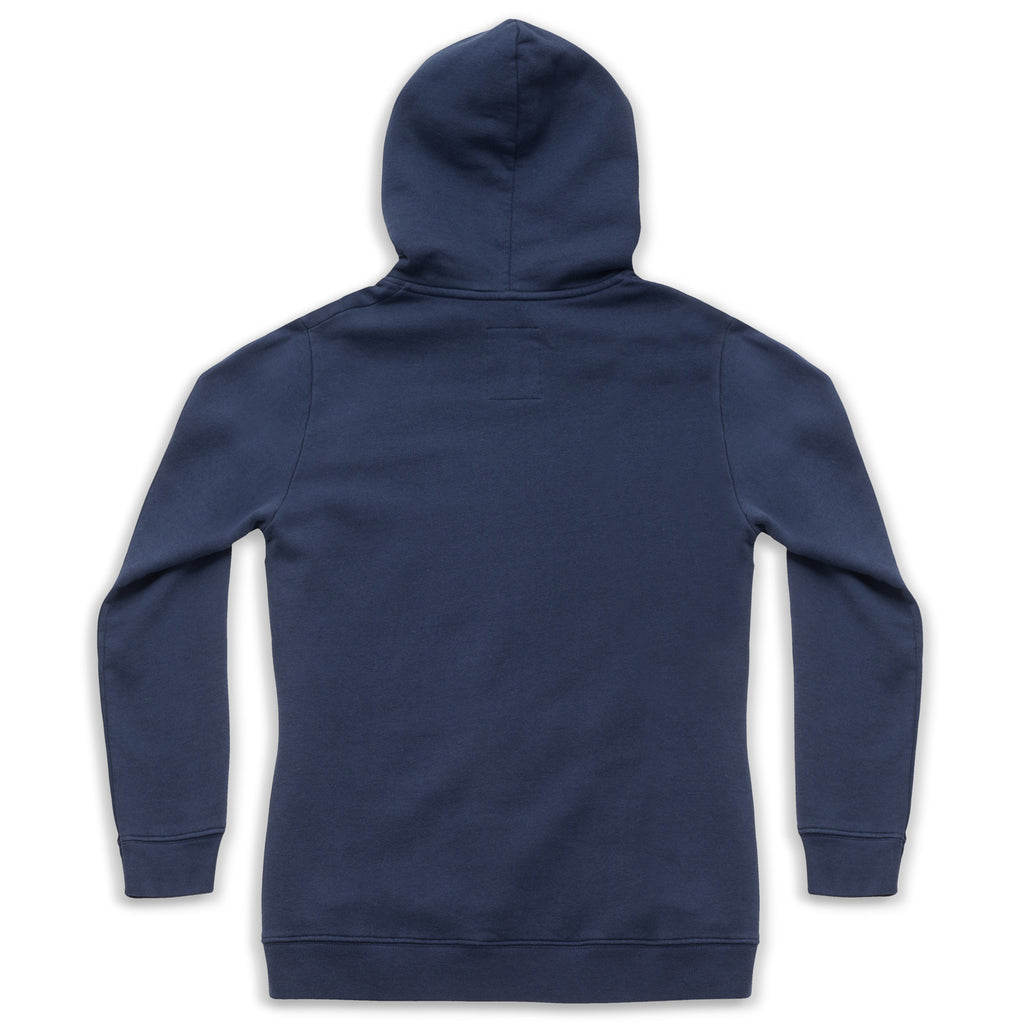 silverstick womens organic cotton hoodie lancelin original logo navy back