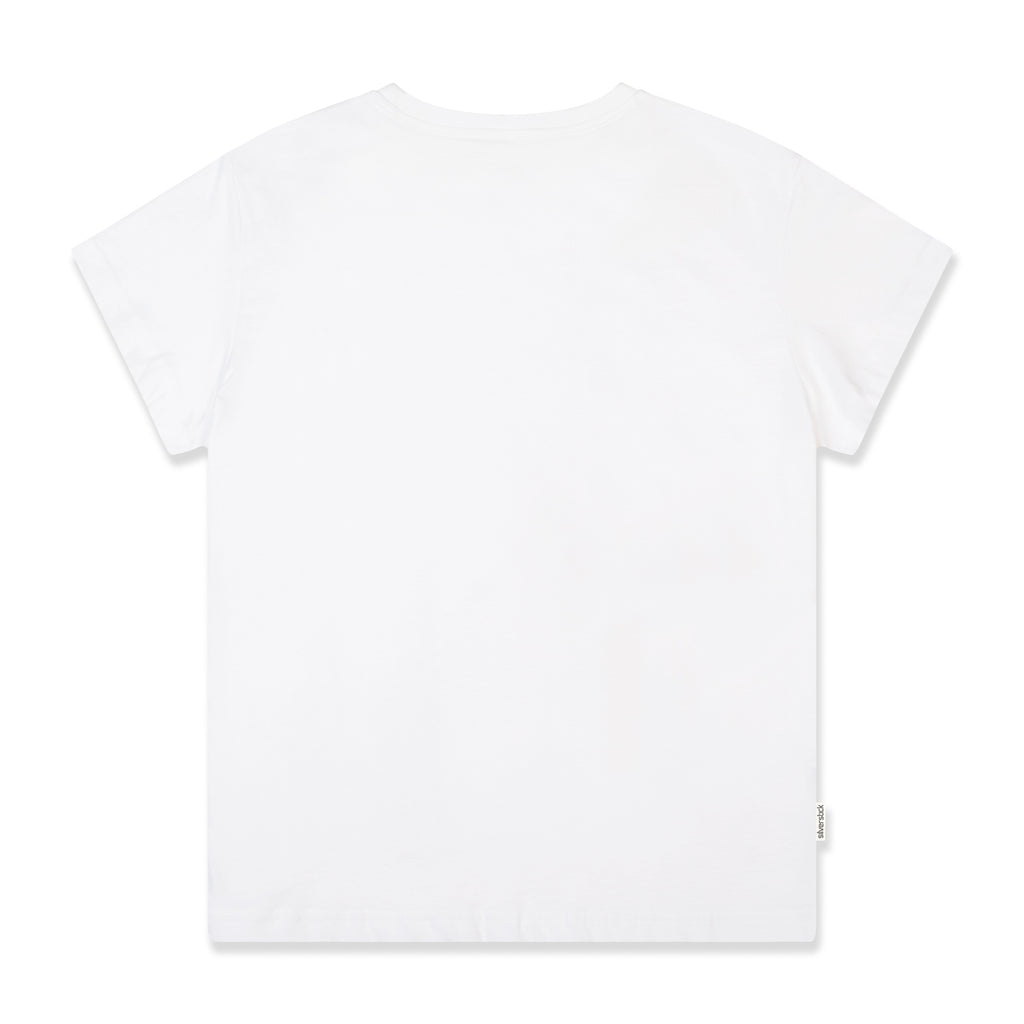 Silverstick Womens Adventure Lightweight Organic Cotton T Shirt White Back