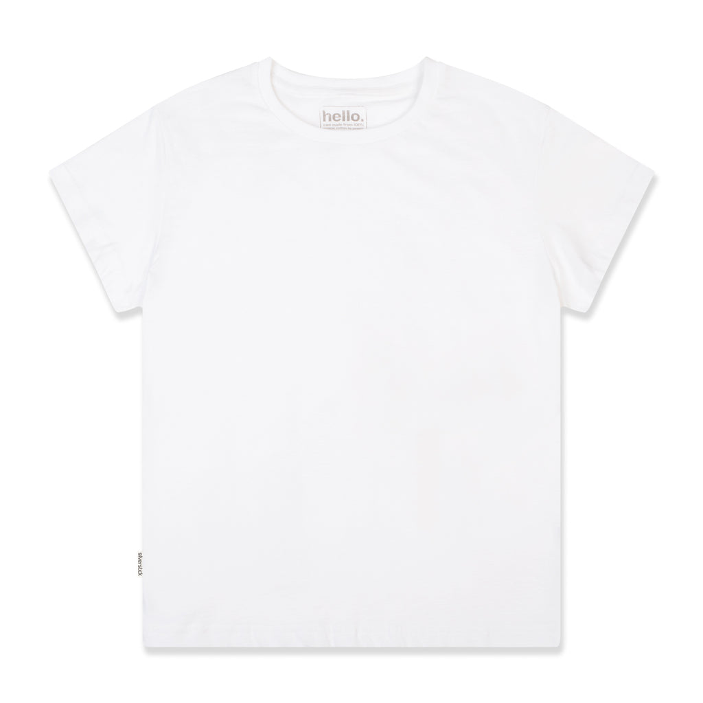 Silverstick Womens Adventure Lightweight Organic Cotton T Shirt White Front