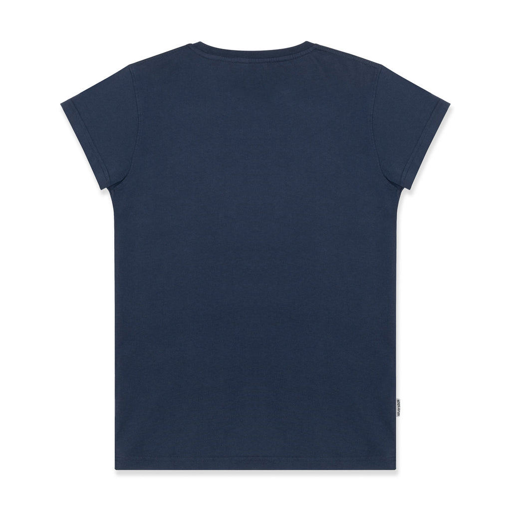 silverstick womens adventure organic cotton t shirt navy back