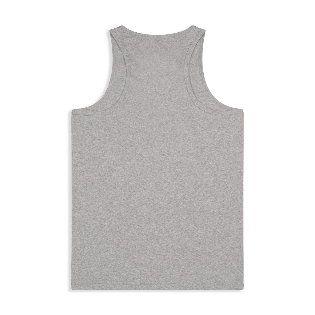 Silverstick Womens Blank Organic Cotton Vest Top Ash Marl Back