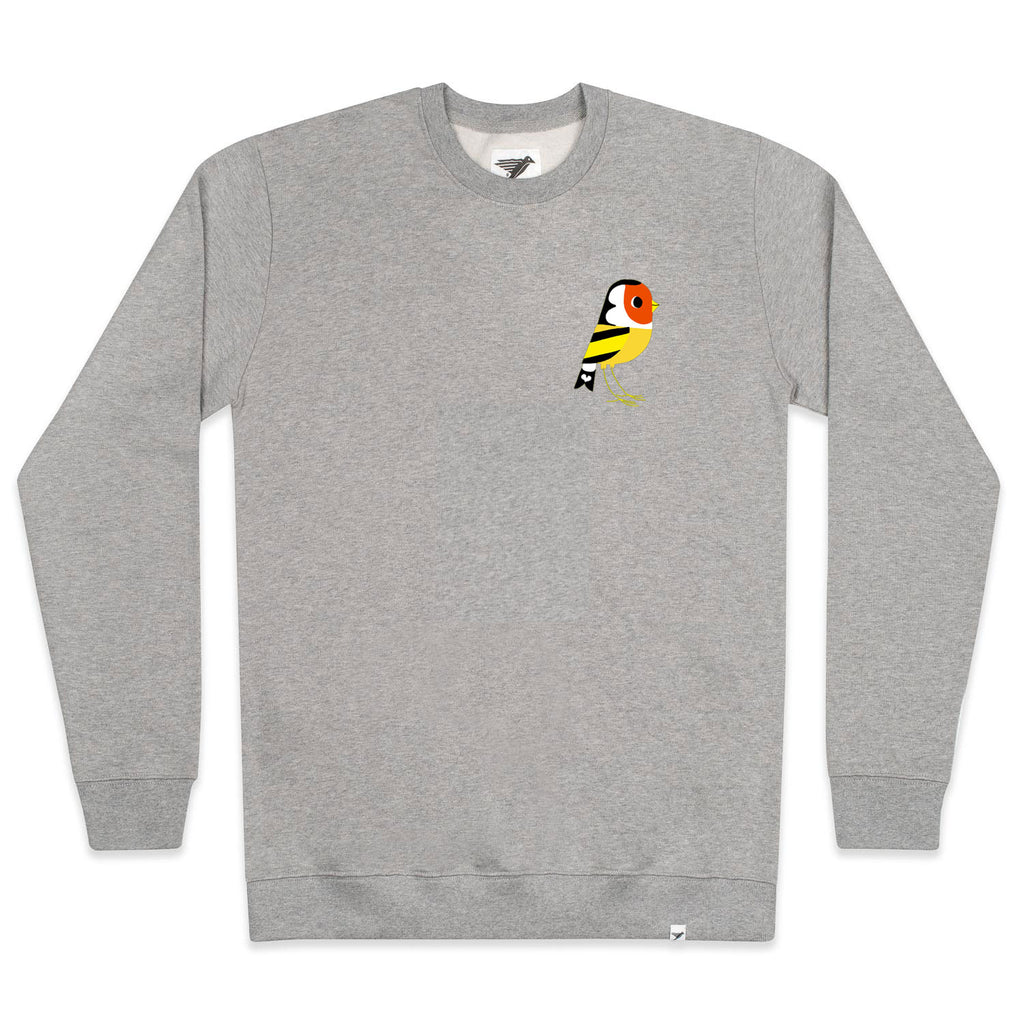 Silverstick mens matt sewell Goldfinch organic cotton sweat front