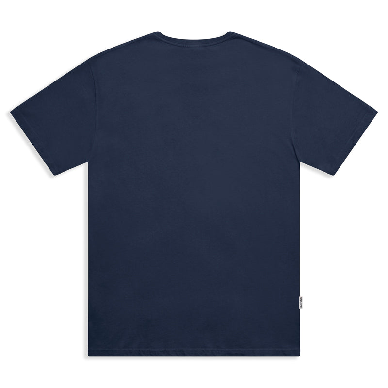 silverstick mens adventure organic cotton t shirt navy back