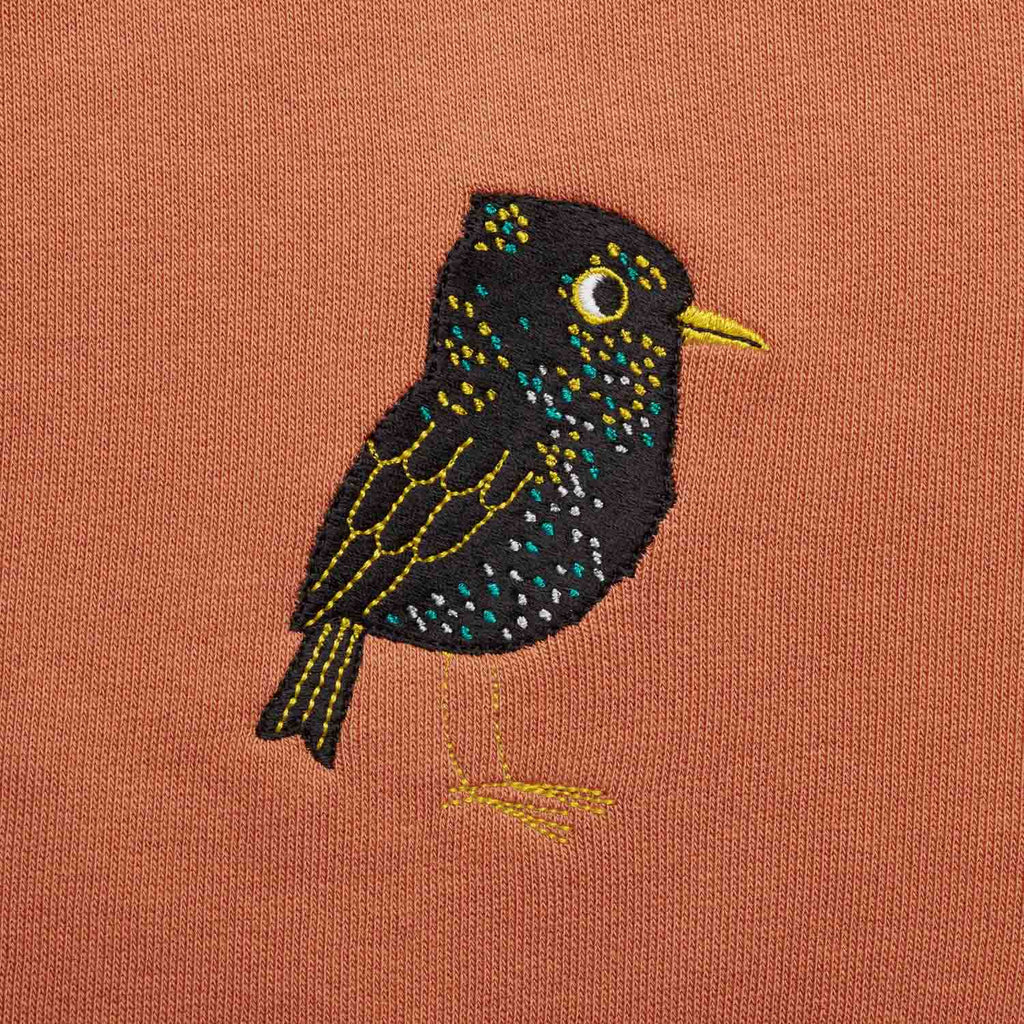 Silverstick mens matt sewell starling organic cotton sweat embroidery