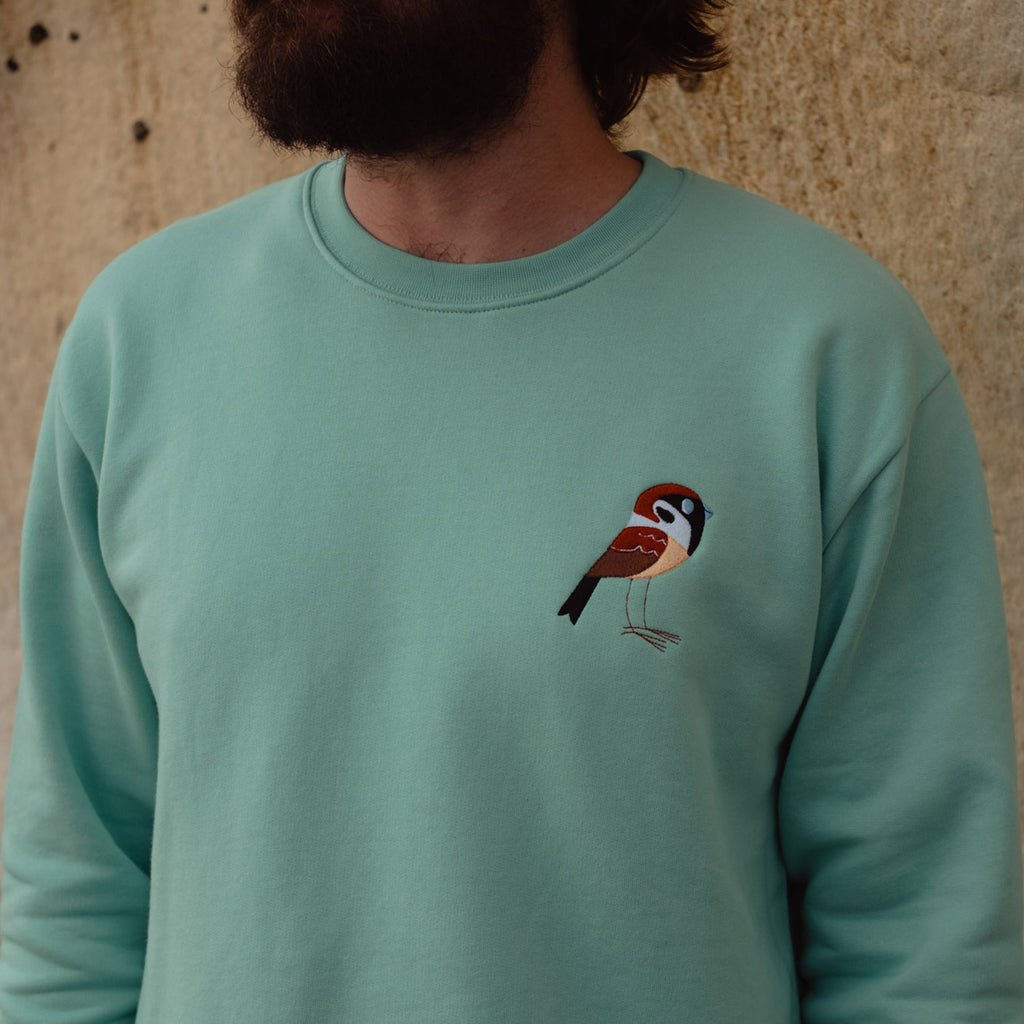 Silverstick mens matt sewell tree sparrow organic cotton sweat adventure