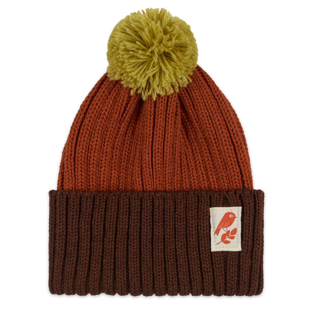 Matt Sewell + Silverstick Merino Wool Bobble Hat Hawfinch