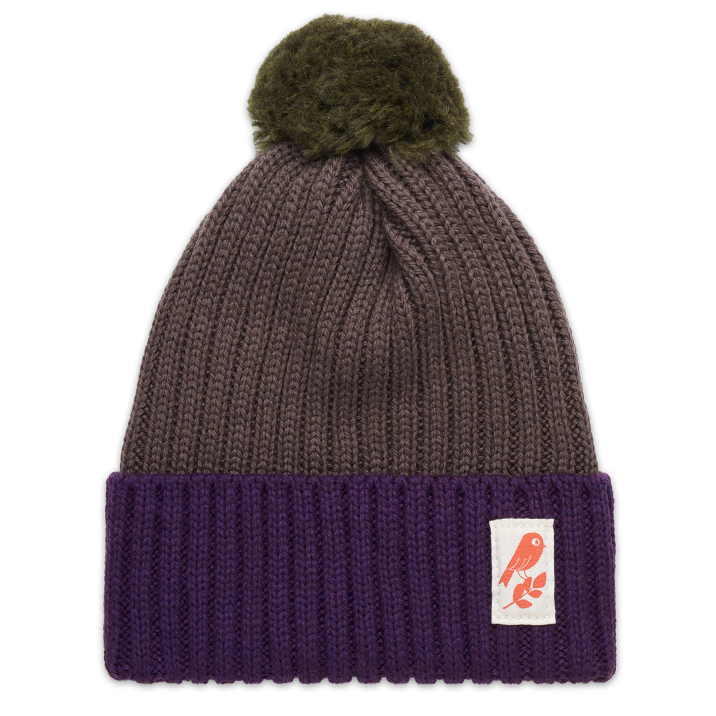 Matt Sewell + Silverstick Merino Wool Bobble Hat Starling