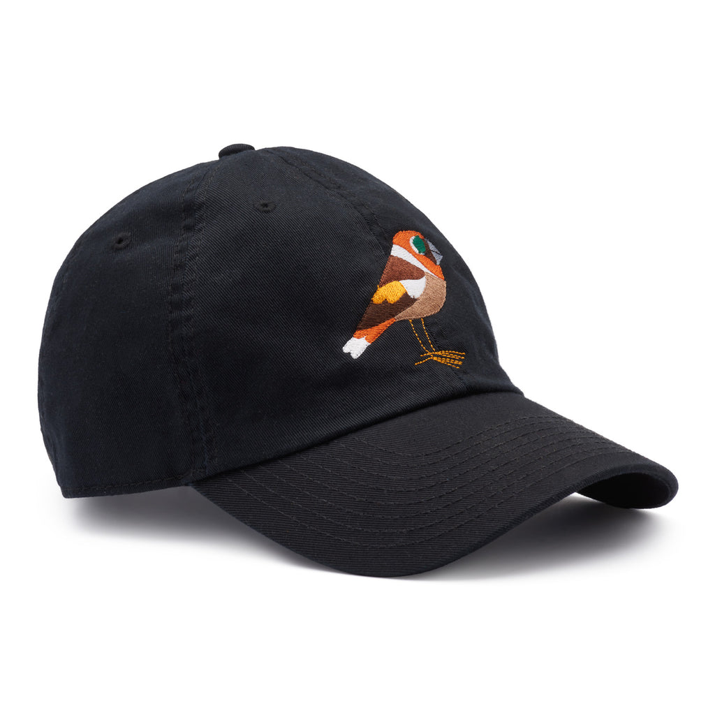 Matt Sewell +Silverstick organic cotton hawfinch cap