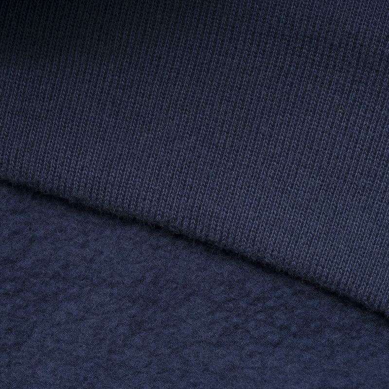 silverstick mens organic cotton ellerton logo navy hoodie fabric