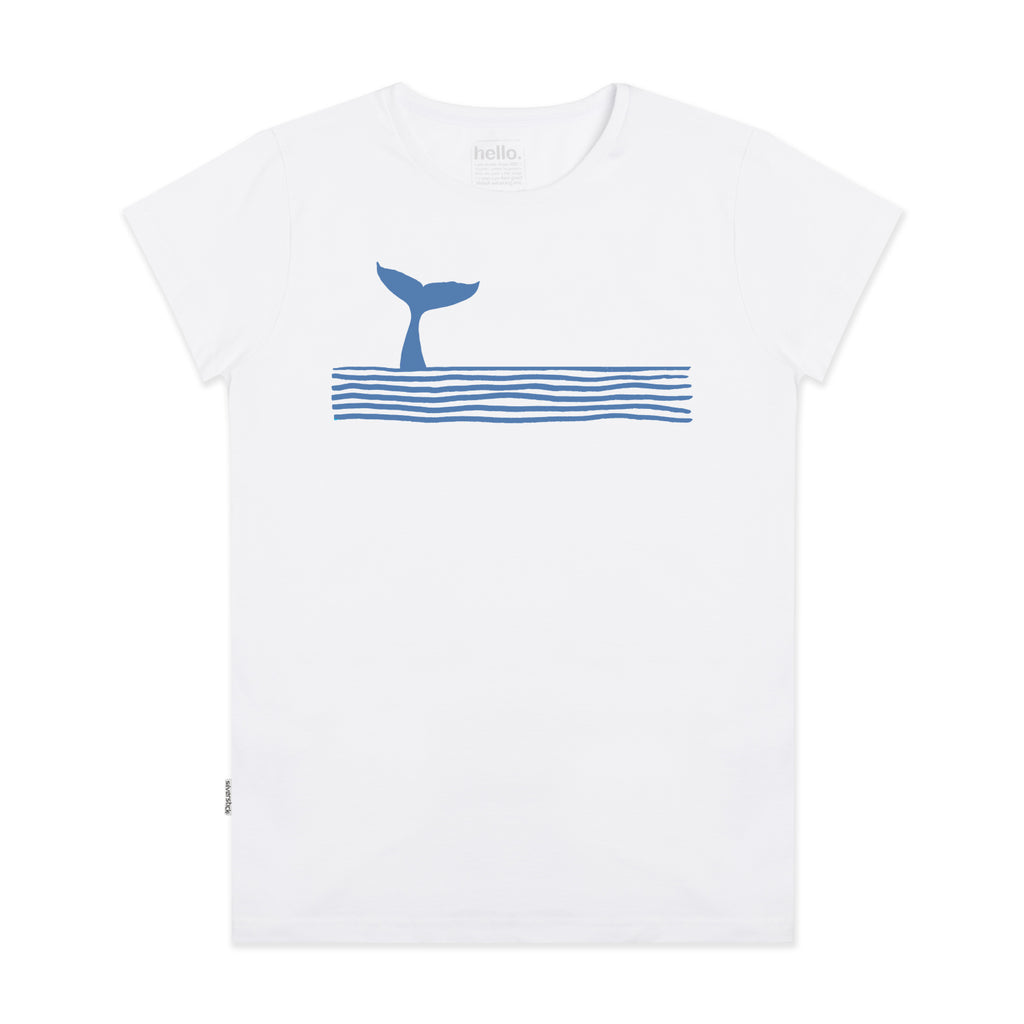 silverstick womens organic cotton swim free white t shirt