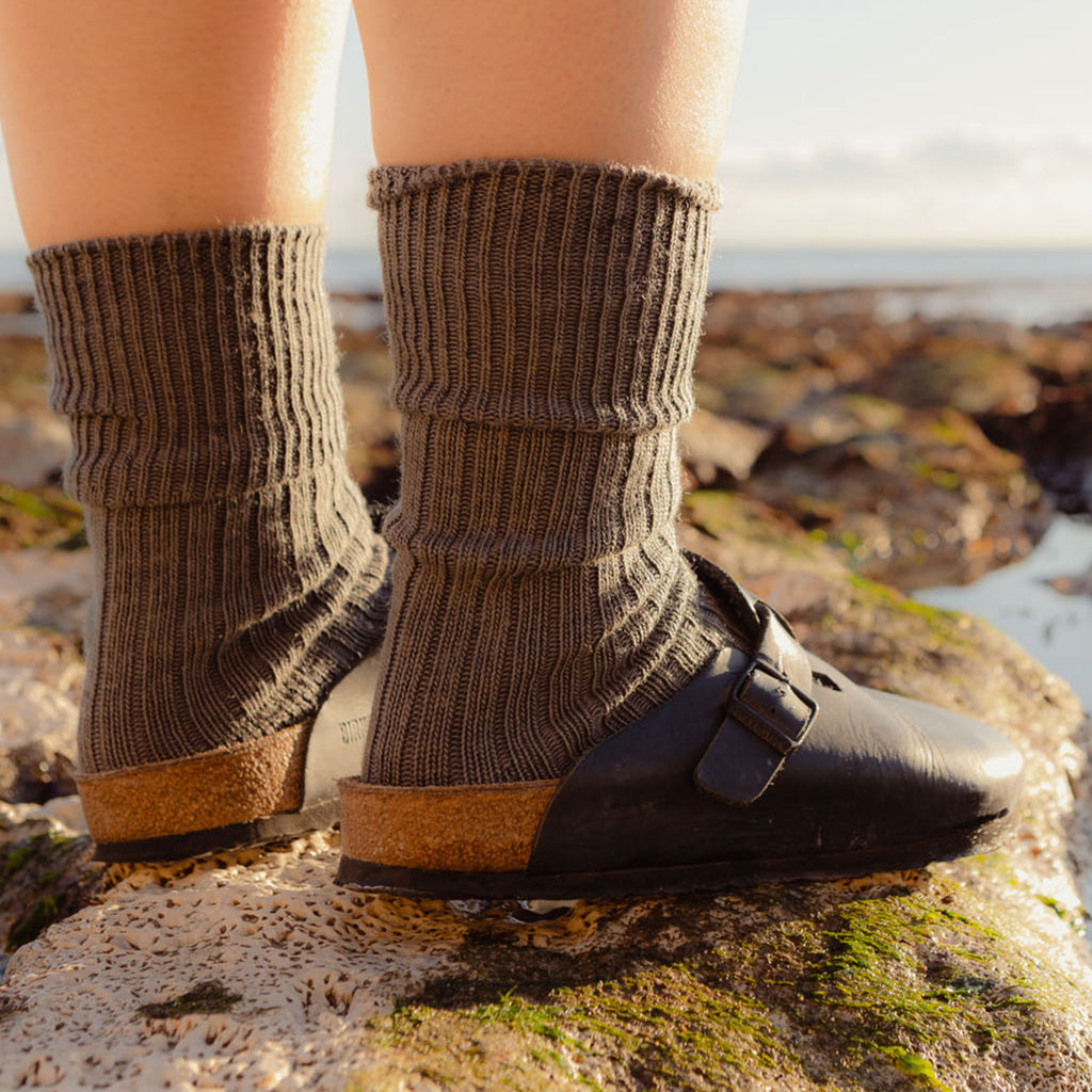 silverstick natural wool alpine sock slate adventure