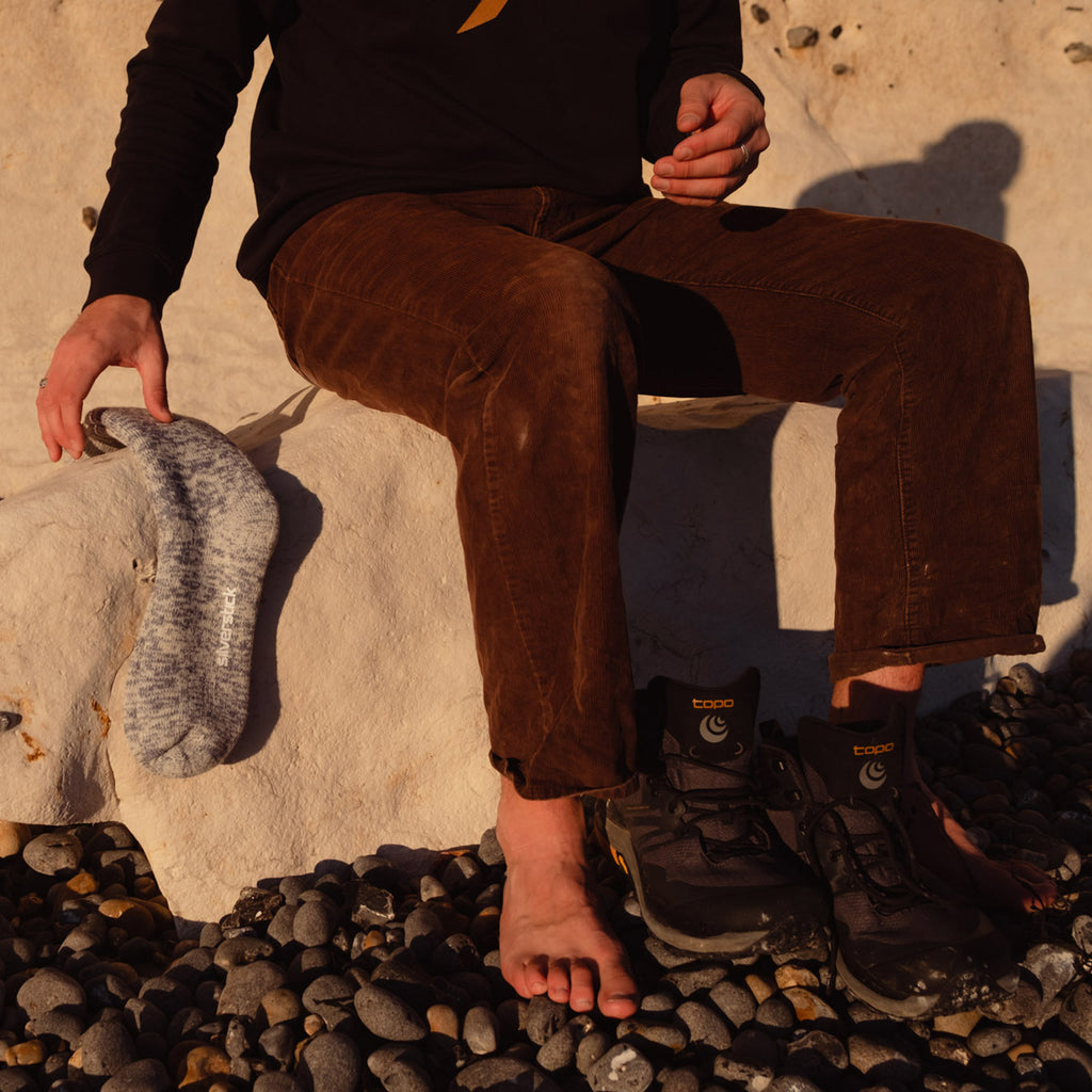 Silverstick Natural Wool British Hiking Sock Dove Marl Adventure