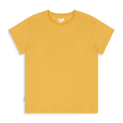 silverstick womens adventure organic cotton t shirt boxy maize front