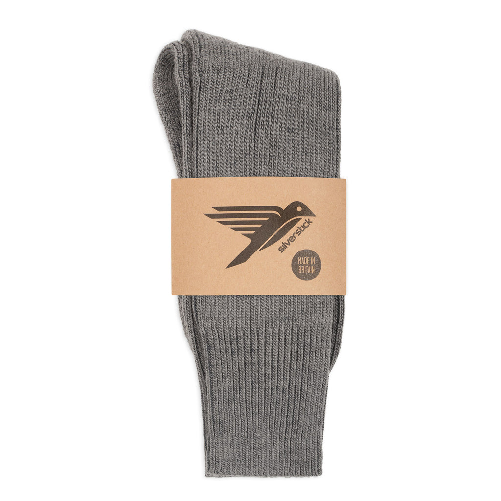 silverstick natural wool alpine sock slate