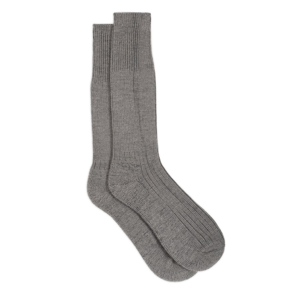 silverstick natural wool alpine sock slate full length
