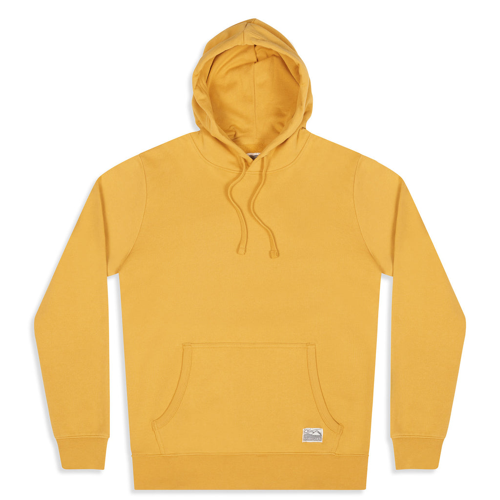 silverstick mens organic cotton hoodie ellerton maize front
