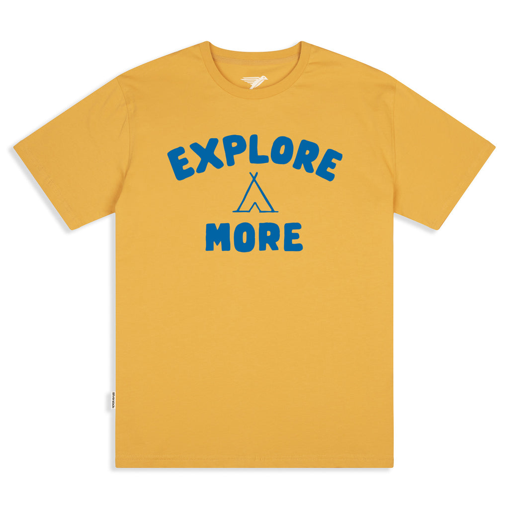 silverstick mens organic cotton explore more maize tee front