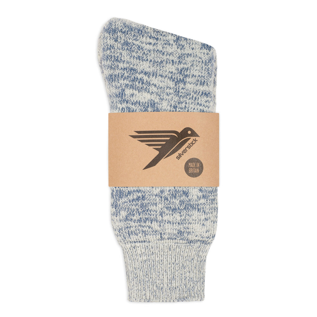 Silverstick Natural Wool British Hiking Sock Blue Marl
