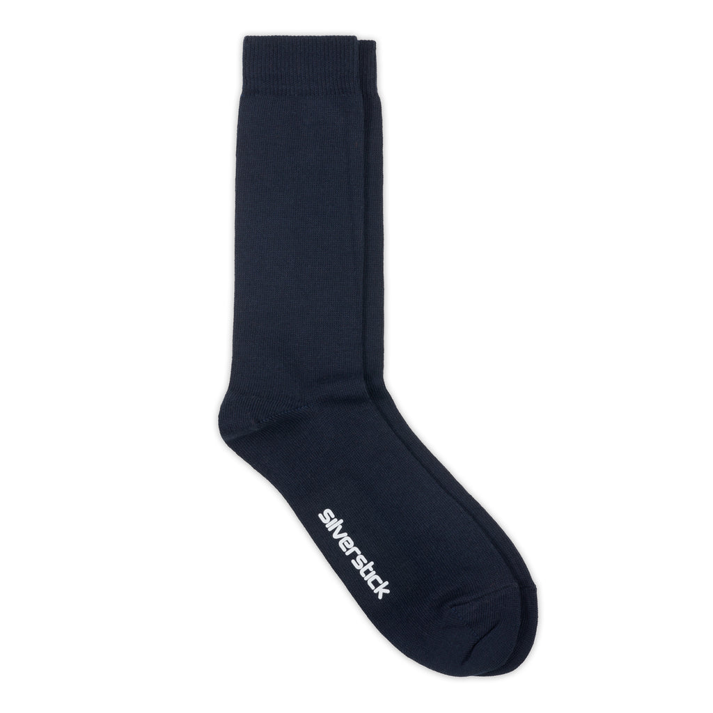 silverstick organic cotton hope black sock full