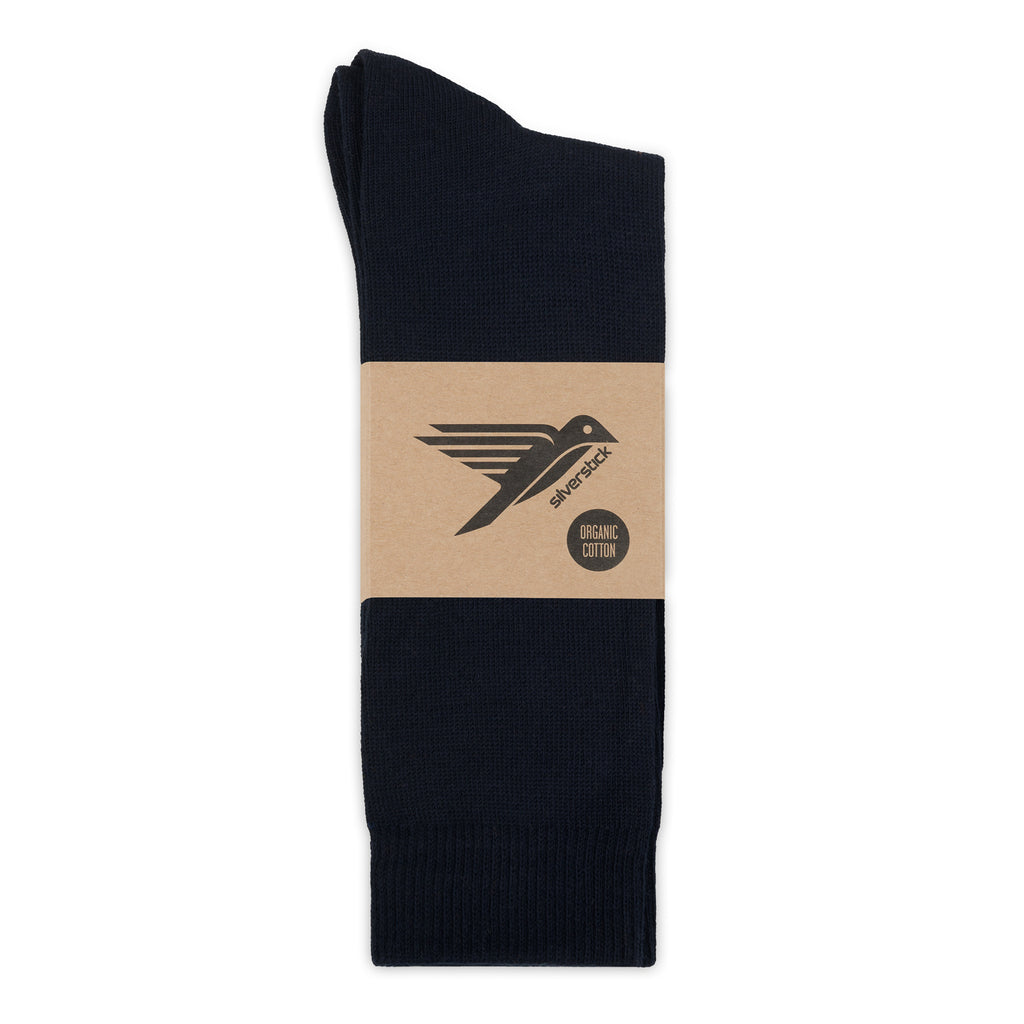 silverstick organic cotton hope black sock