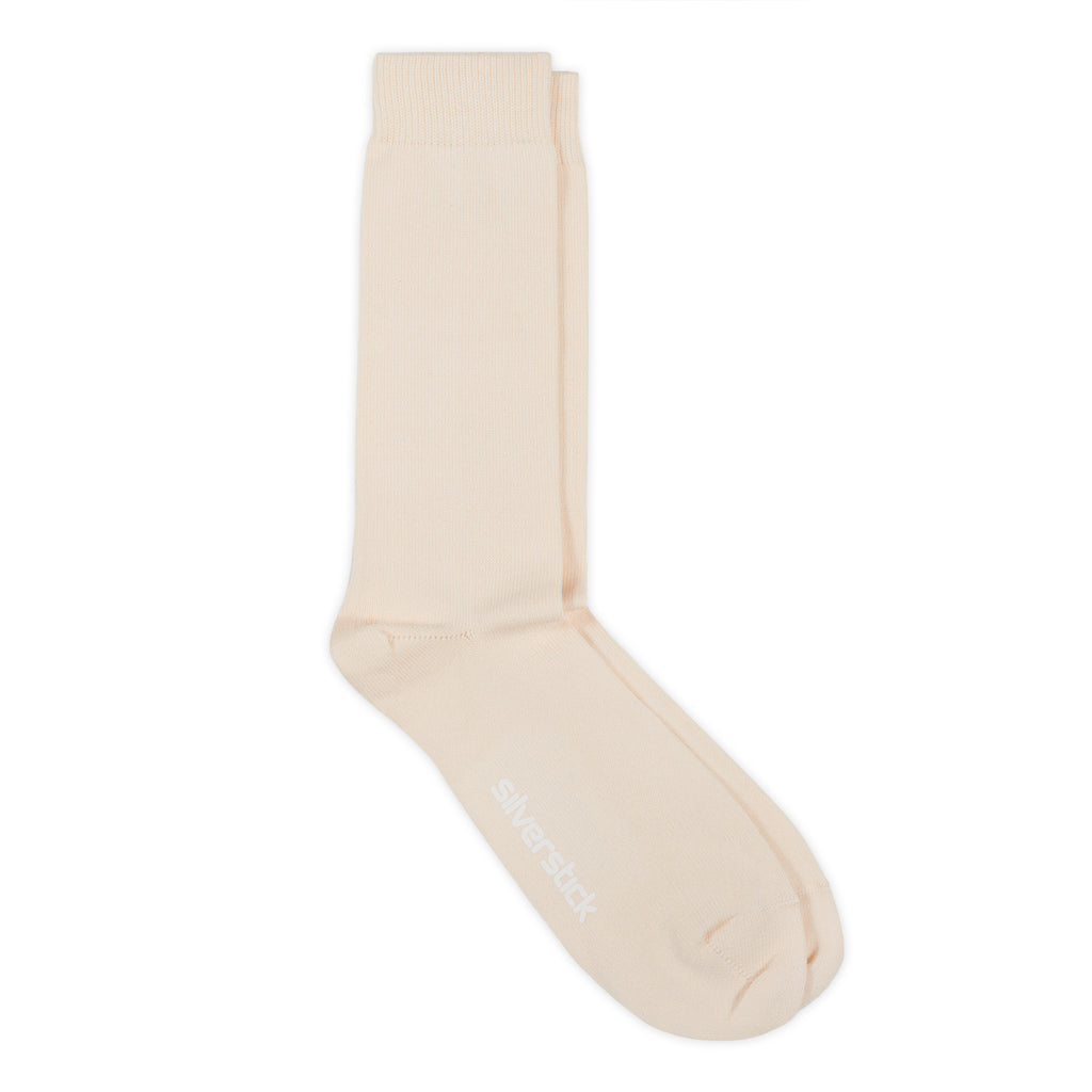 silverstick organic cotton hope white sock full