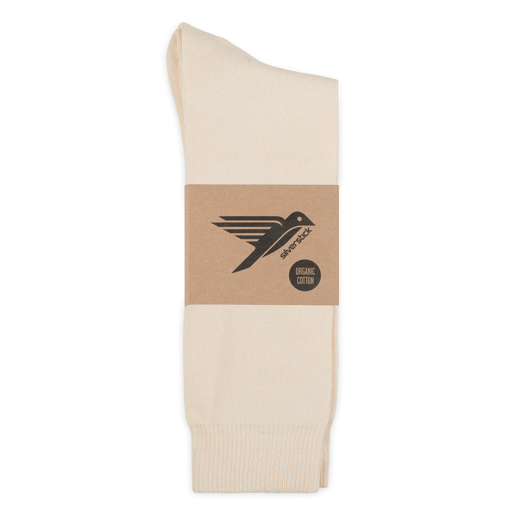 silverstick organic cotton hope white sock