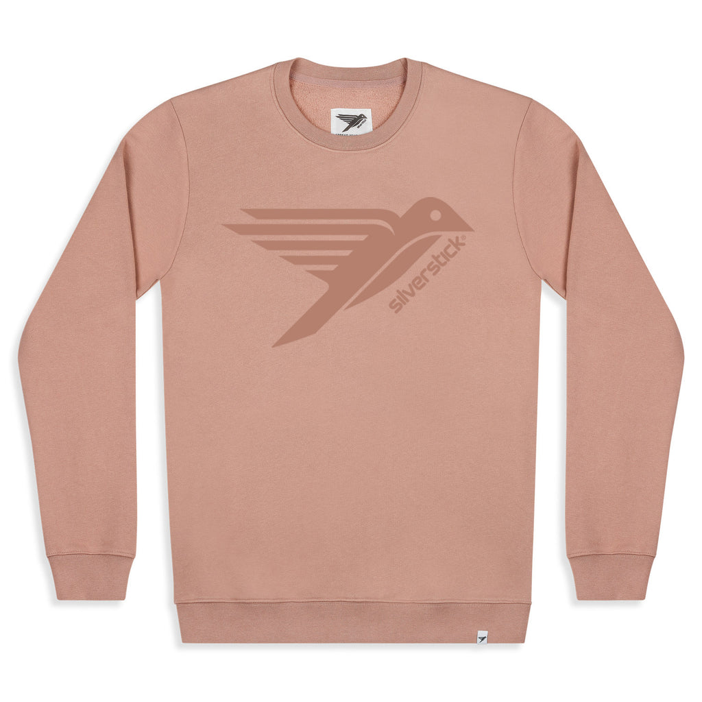 silverstick men organic cotton sweat arugam logo mahogany rose