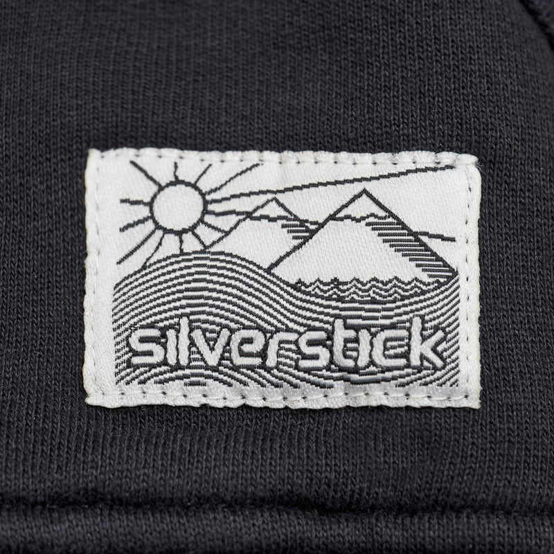 silverstick mens organic cotton hoodie wave charcoal label