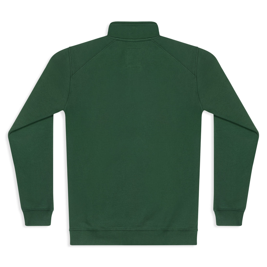 Silverstick Mens Nevis Organic Cotton Quarter Zip Sweat Greener Pastures Back