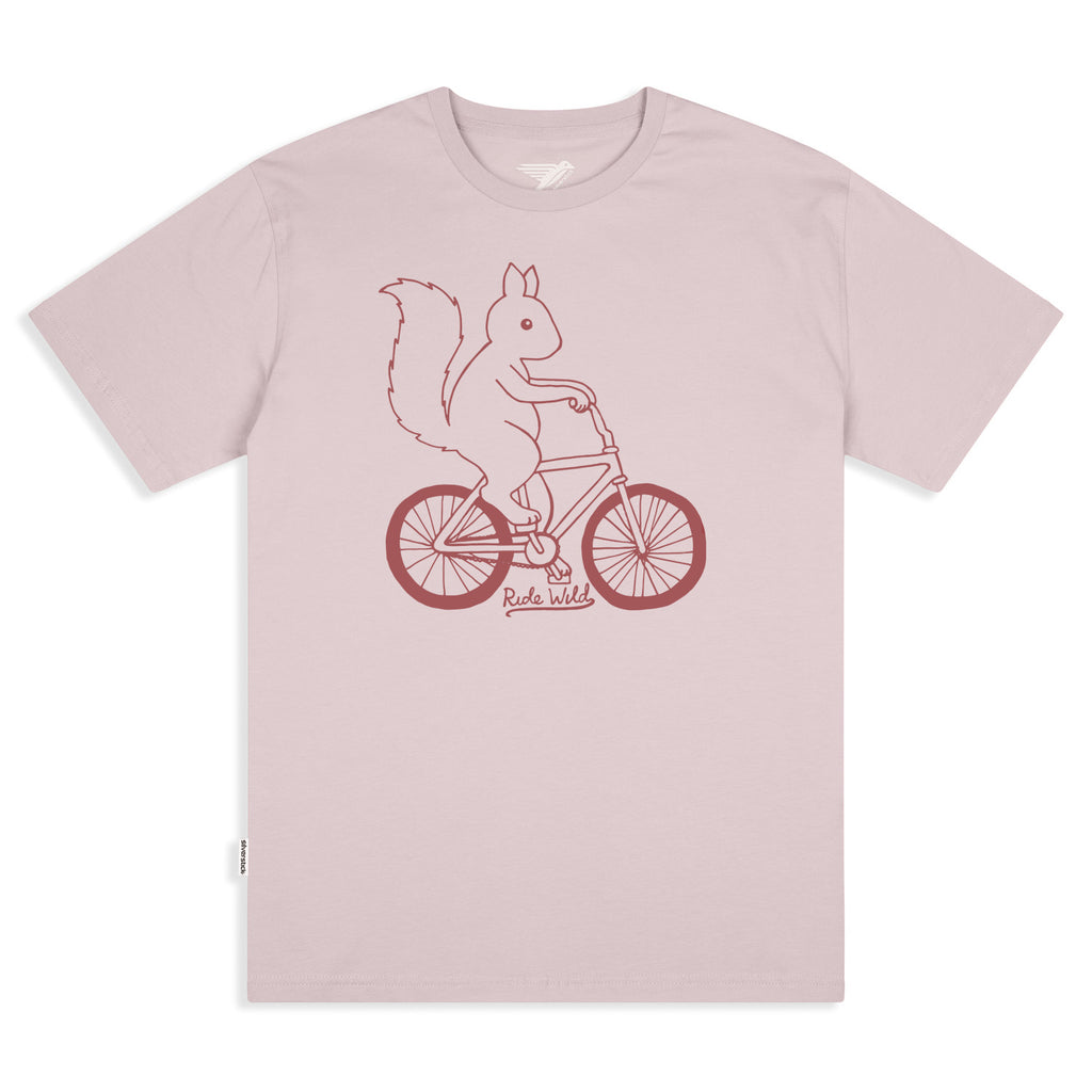 silverstick mens organic cotton t shirt ride wild pale lilac front