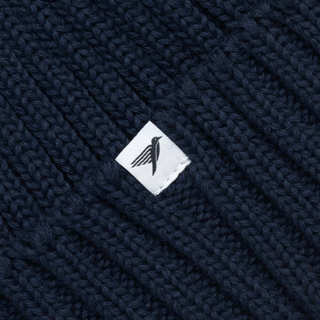 Silverstick Summit Heavyweight Organic Cotton Beanie Navy Label