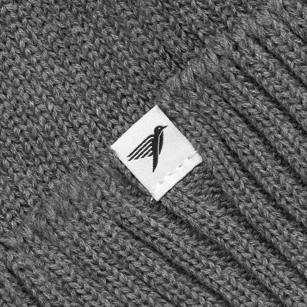 Silverstick summit organic cotton beanie grey label