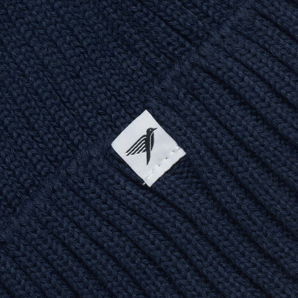 Silverstick Summit Organic Cotton Beanie Navy Label