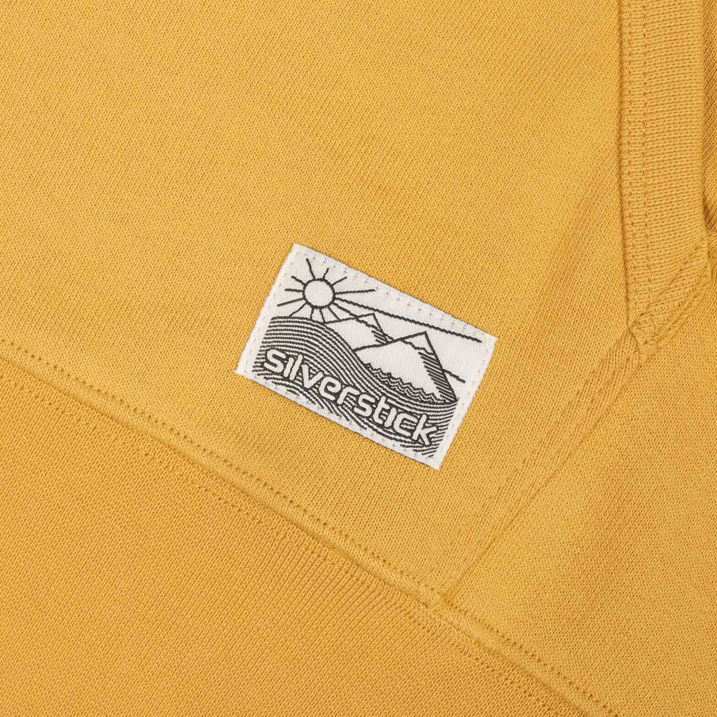 silverstick mens organic cotton tobias zip hoodie maize patch