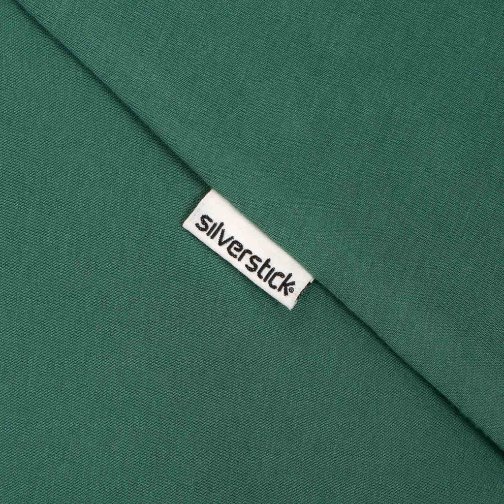 Silverstick Women Adventure Organic Cotton T Shirt Blank Hunter Green Side Label