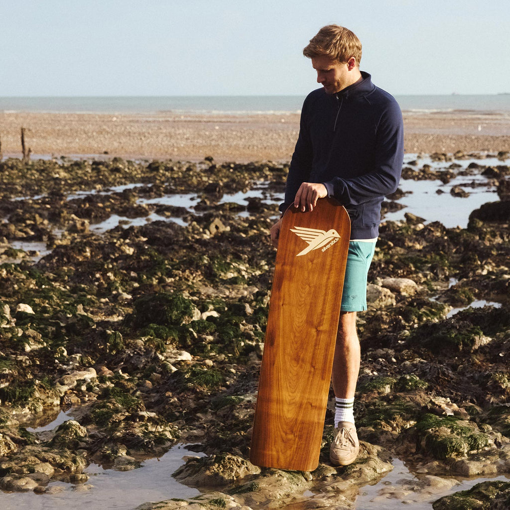 Silverstick Wooden Belly Board Walnut Beach