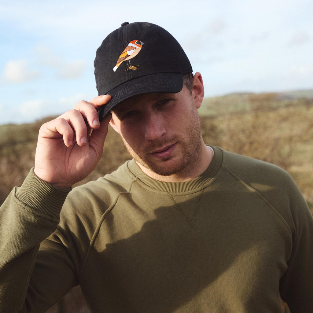 Matt Sewell +Silverstick organic cotton hawfinch cap