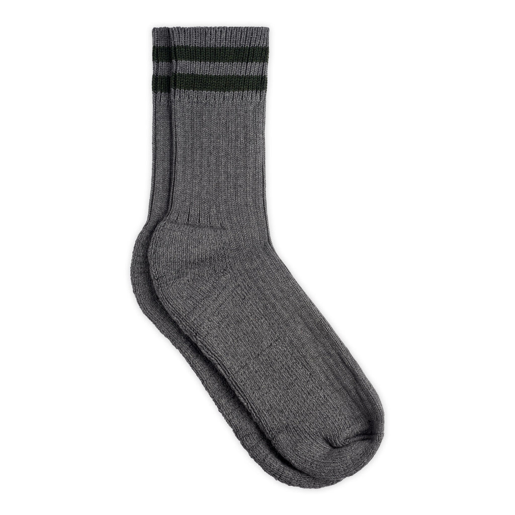 silverstick air organic cotton sports sock grey full