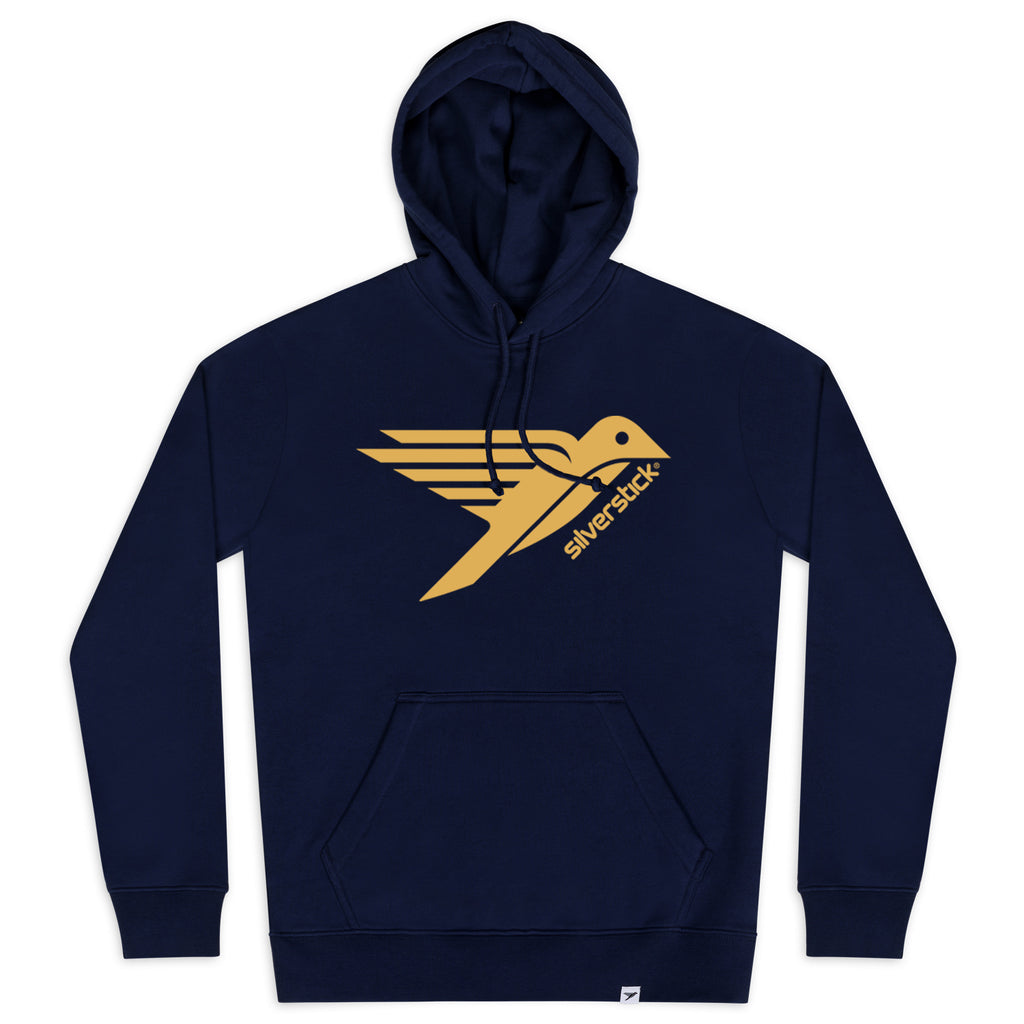 logo organic cotton hoodie