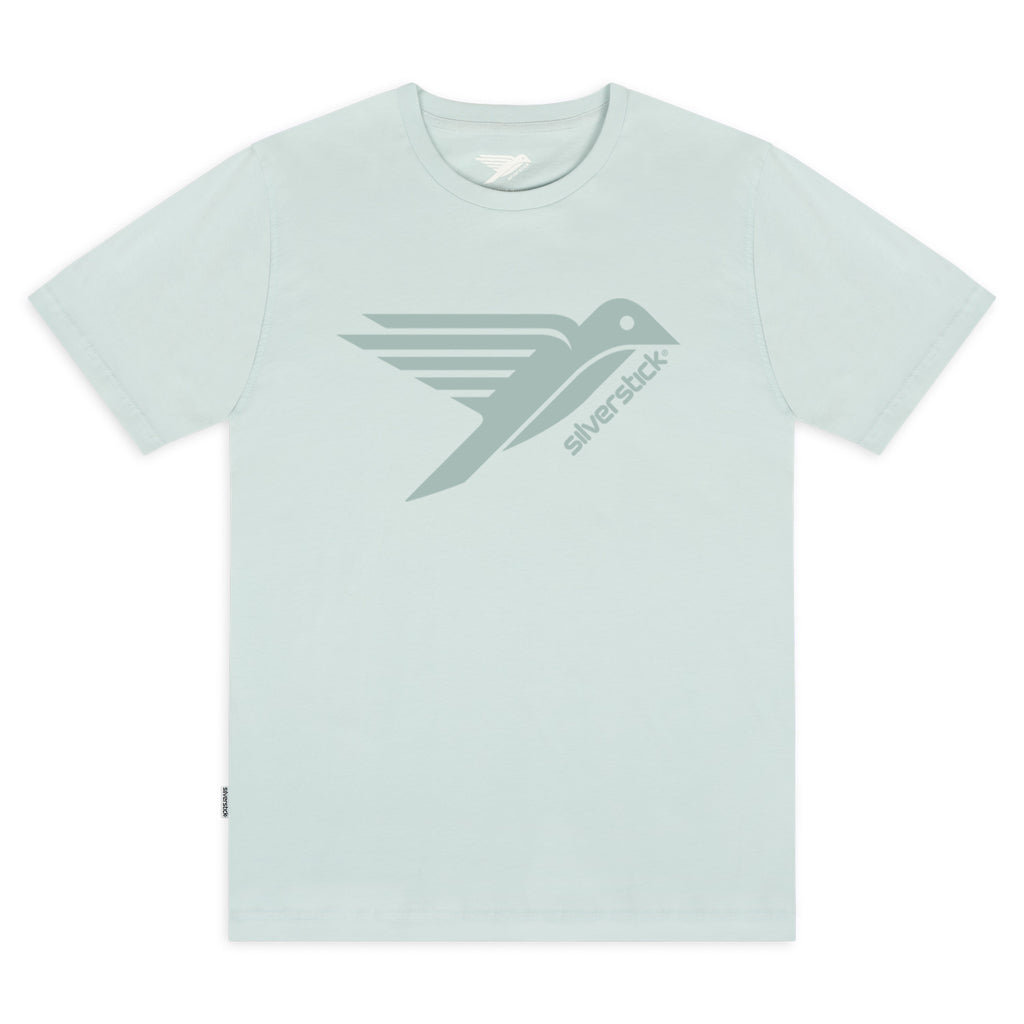 Silverstick Men Organic Cotton Logo Tees Misty Blue