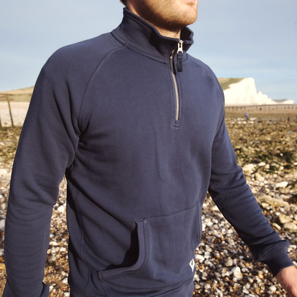 ventura organic cotton quarter zip