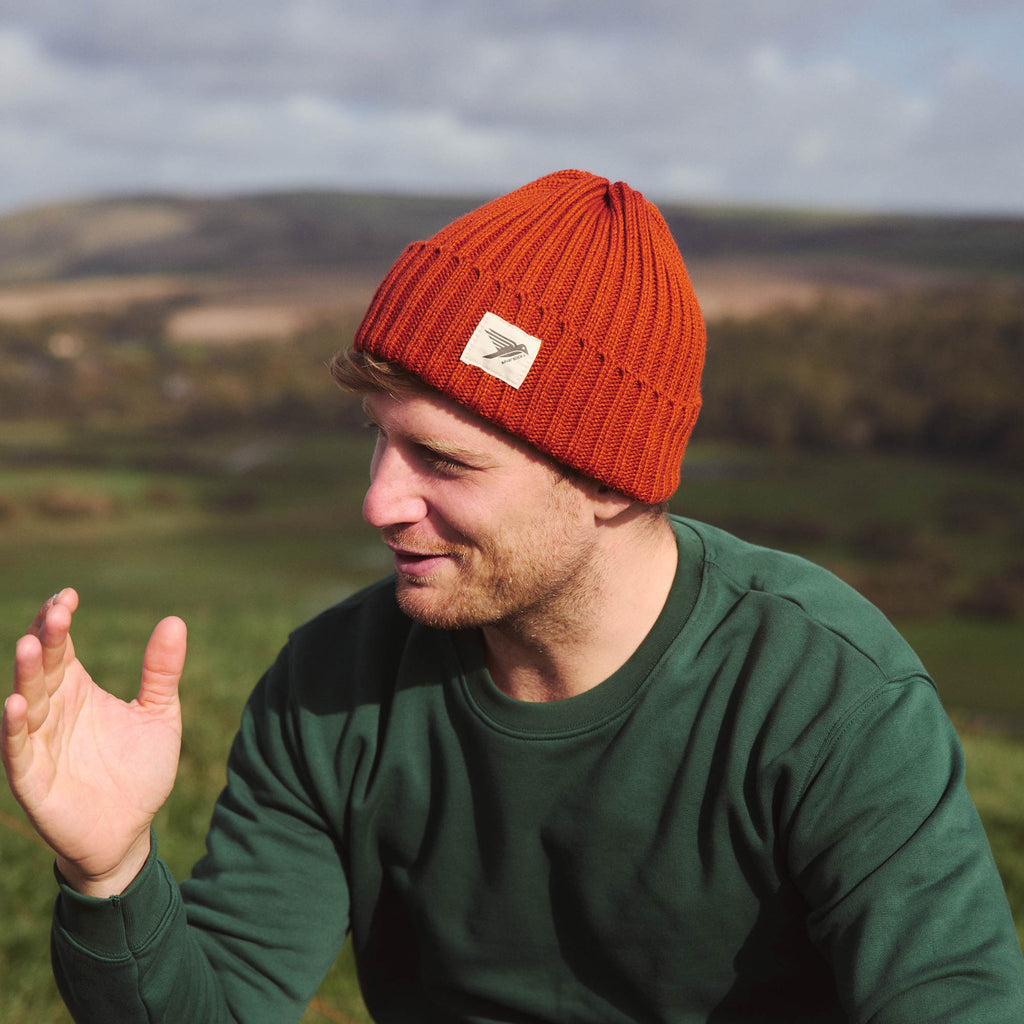 Silverstick Moffat Merino Wool Beanie Rust