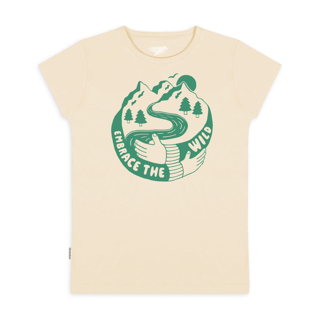 embrace the wild organic cotton tee