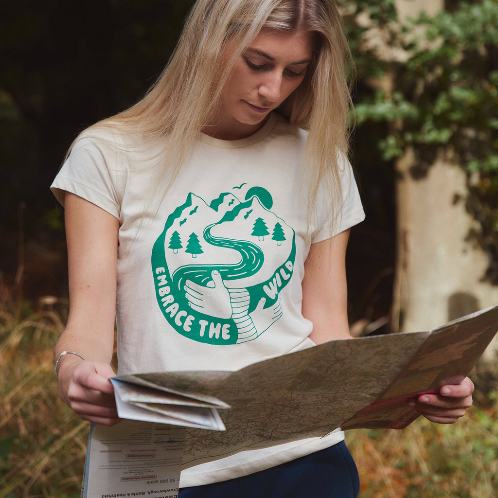 embrace the wild organic cotton tee