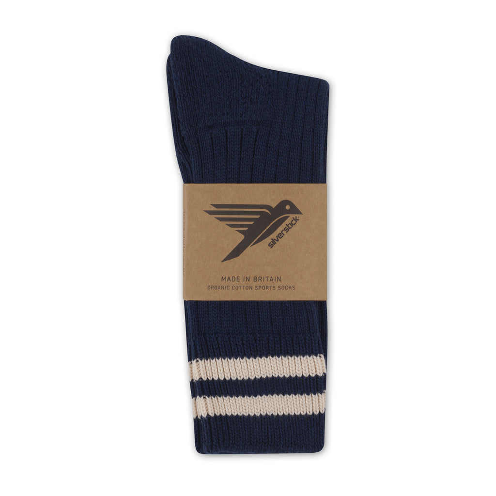 Silverstick Air Organic Cotton Sports Sock Marine