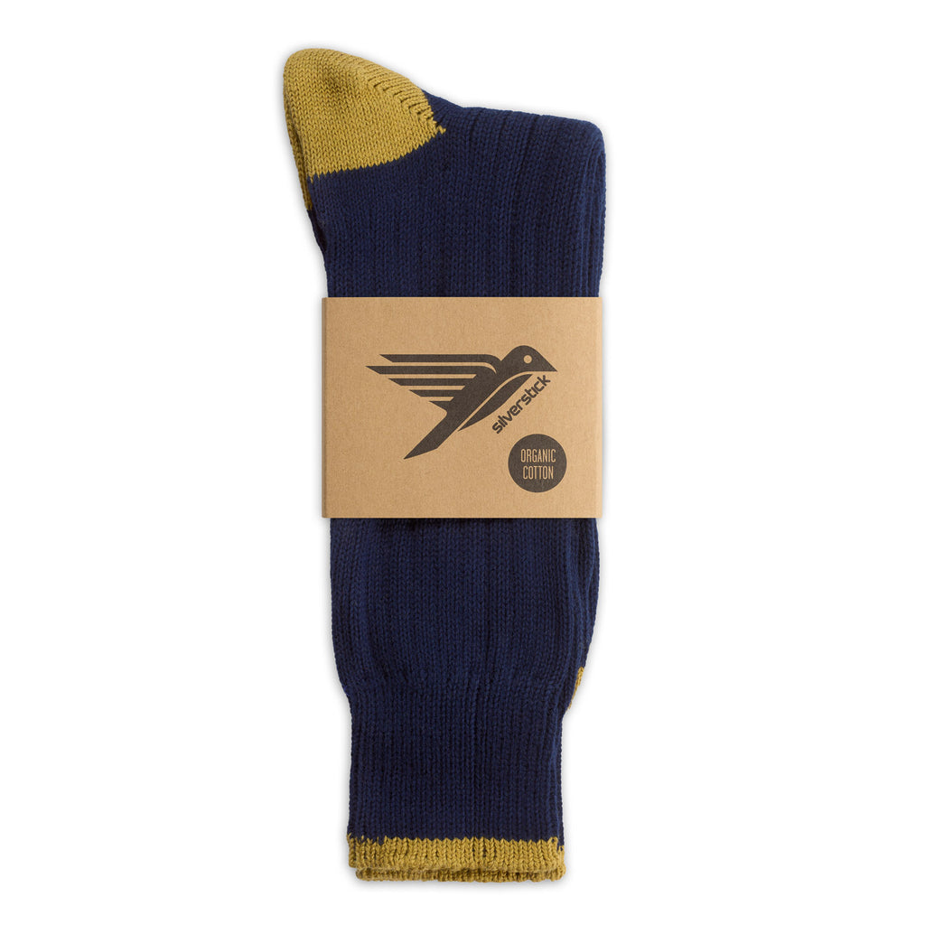 Silverstick Organic Cotton Caburn Adriatico Contrast Day Sock