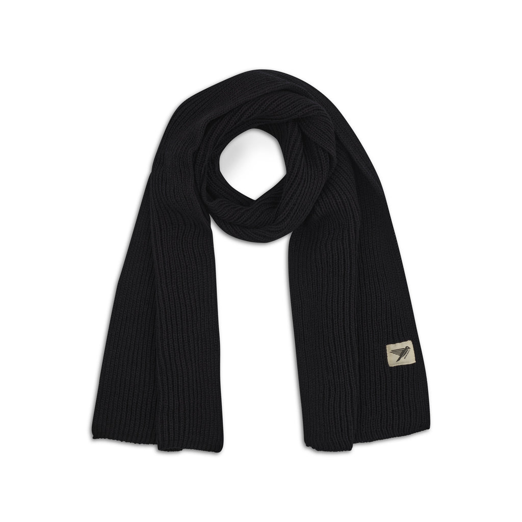 Silverstick merino wool scarf cirrus black