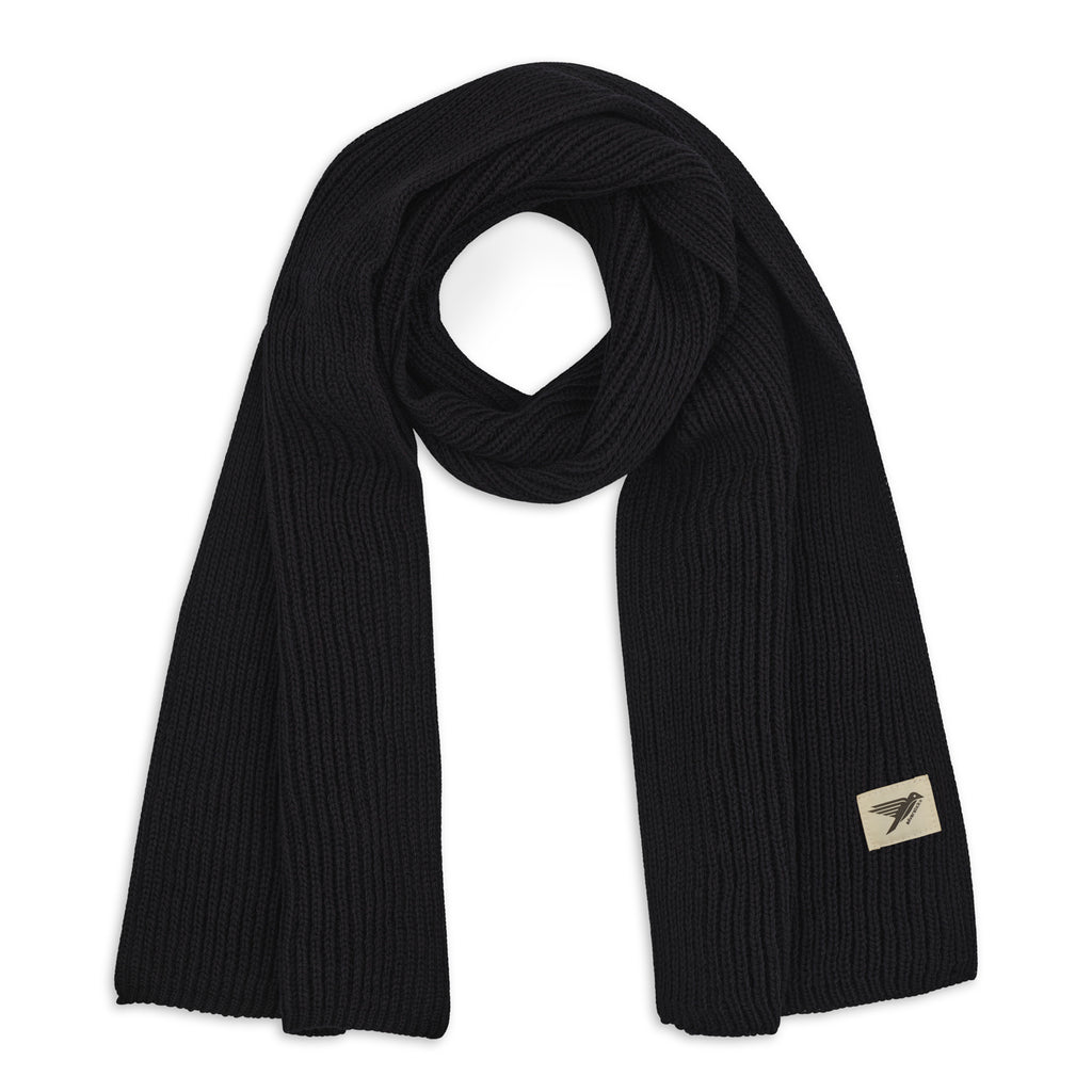 Silverstick merino wool scarf cirrus black
